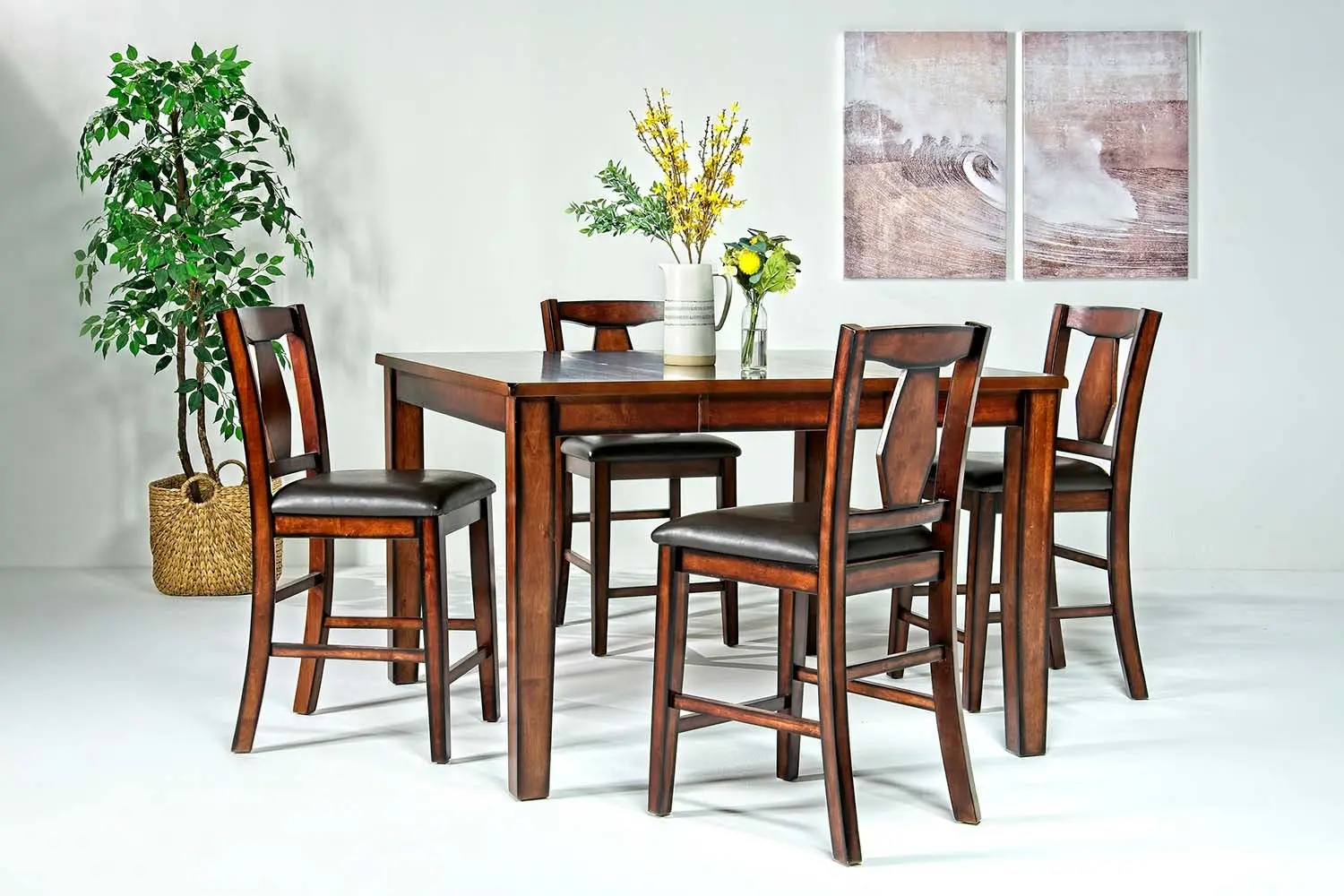 Napa Counter Height Dining Table & 4 Stools