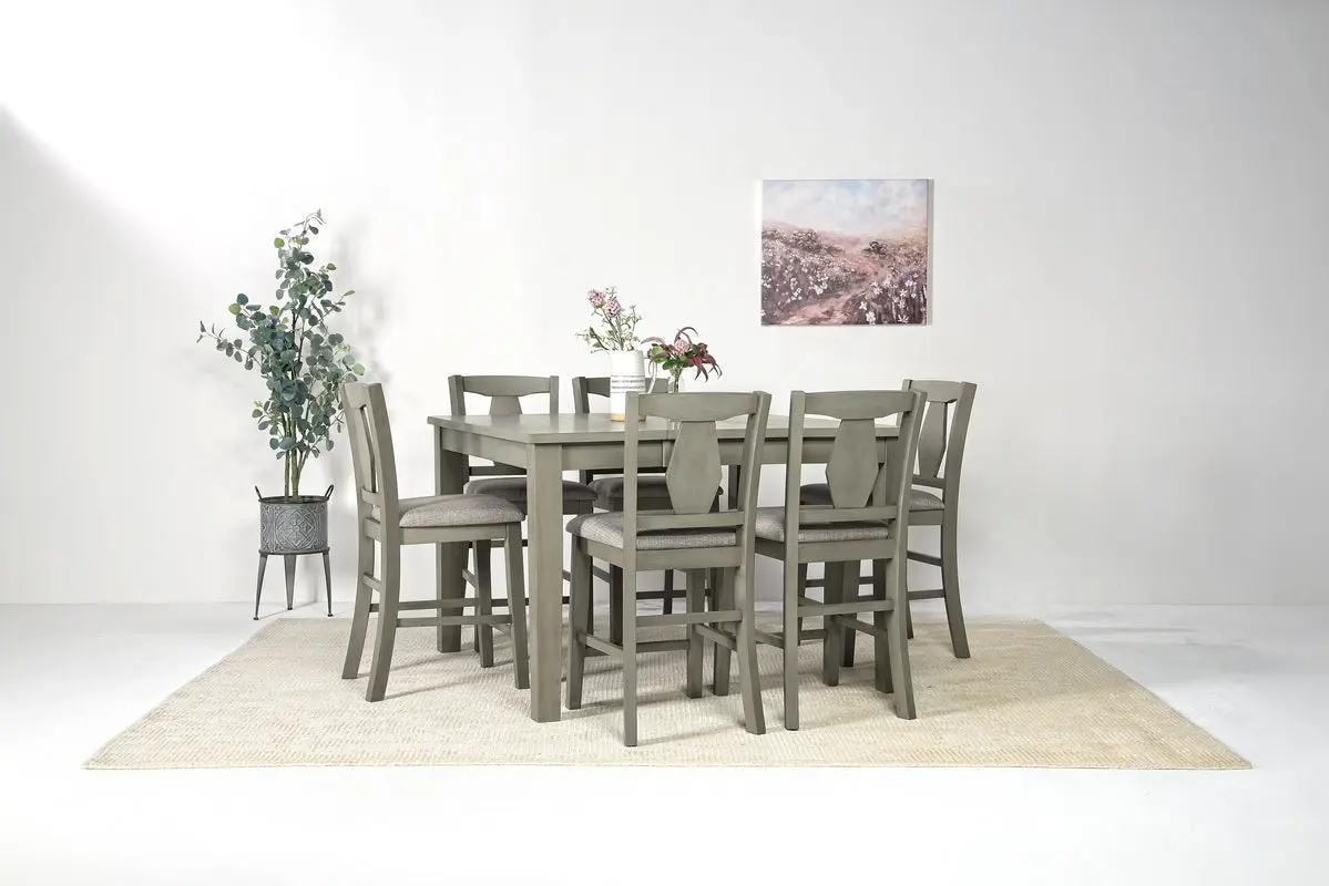 Napa Counter Height Dining Table & 6 Stools - Image 2