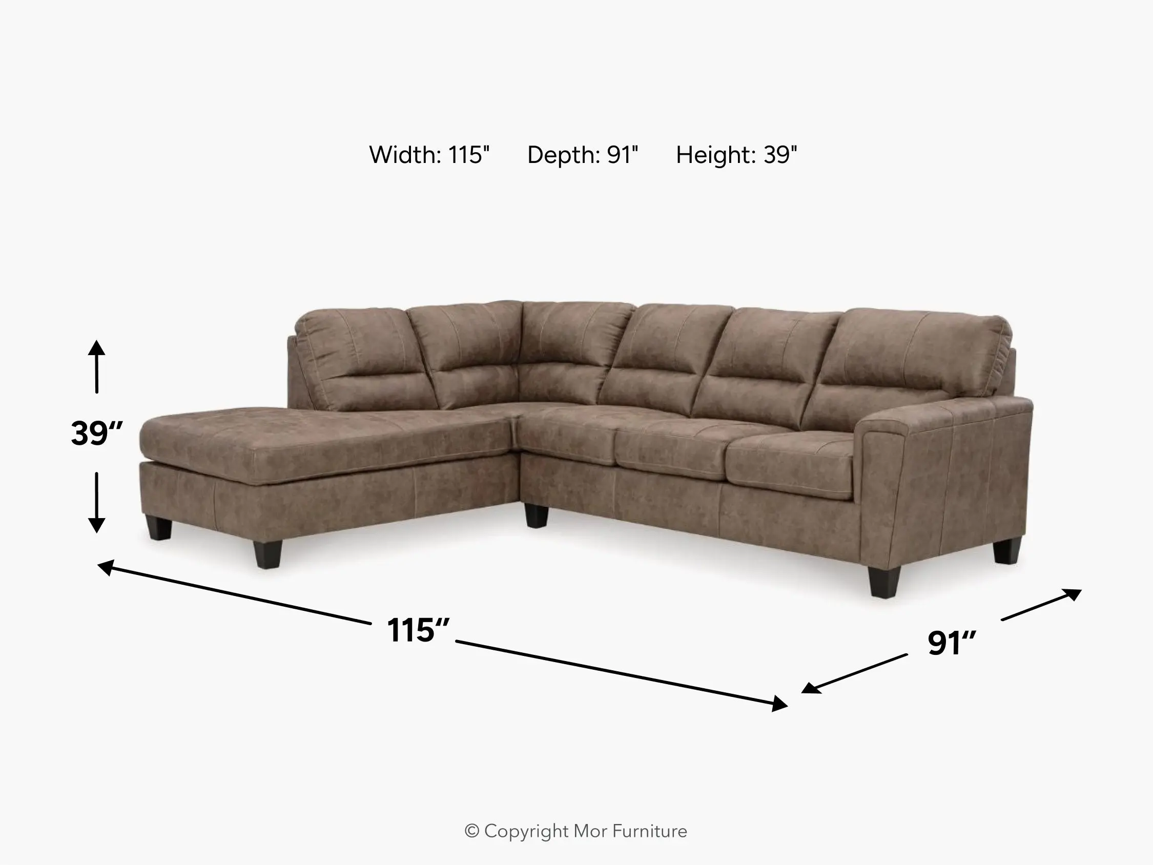 Navi Sofa Chaise Sectional - Image 4