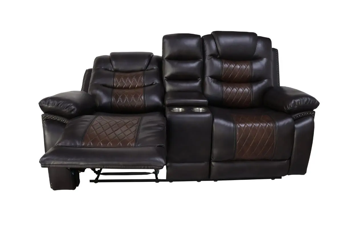 Nikko Reclining Console Loveseat - Image 3