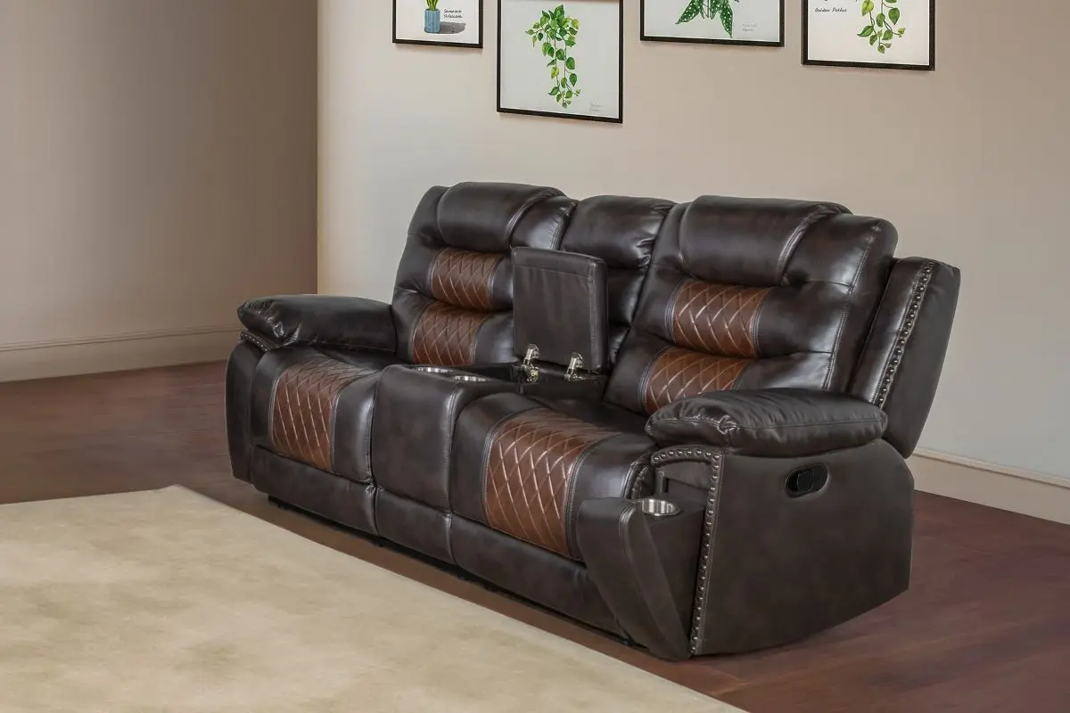 Nikko Reclining Console Loveseat - Image 4