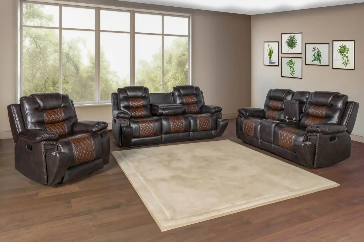 Nikko Reclining Console Loveseat - Image 5