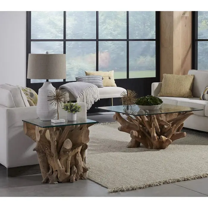 One Teak End Table - Image 4
