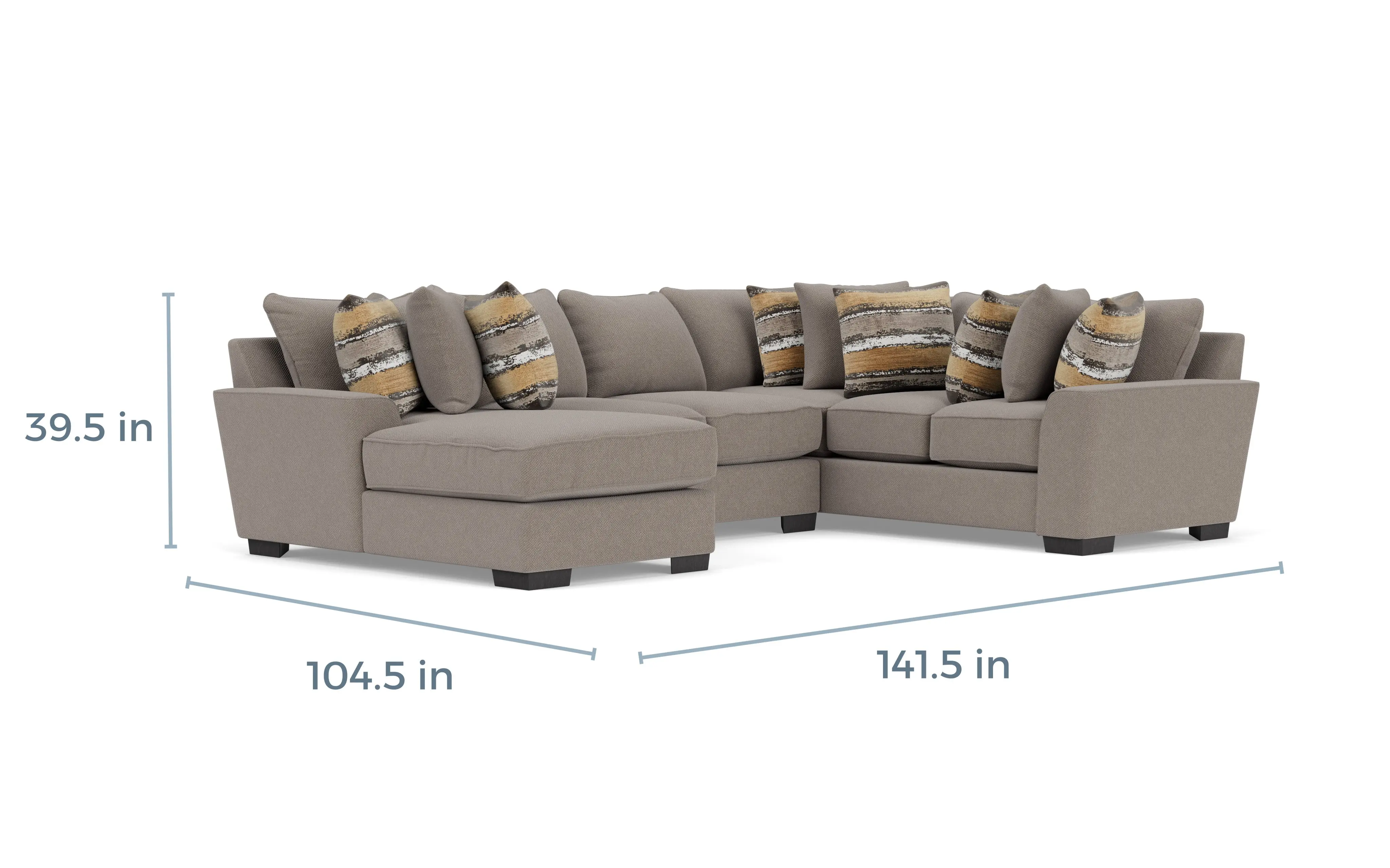 Oracle Tux Loveseat Chaise Sectional - Image 17