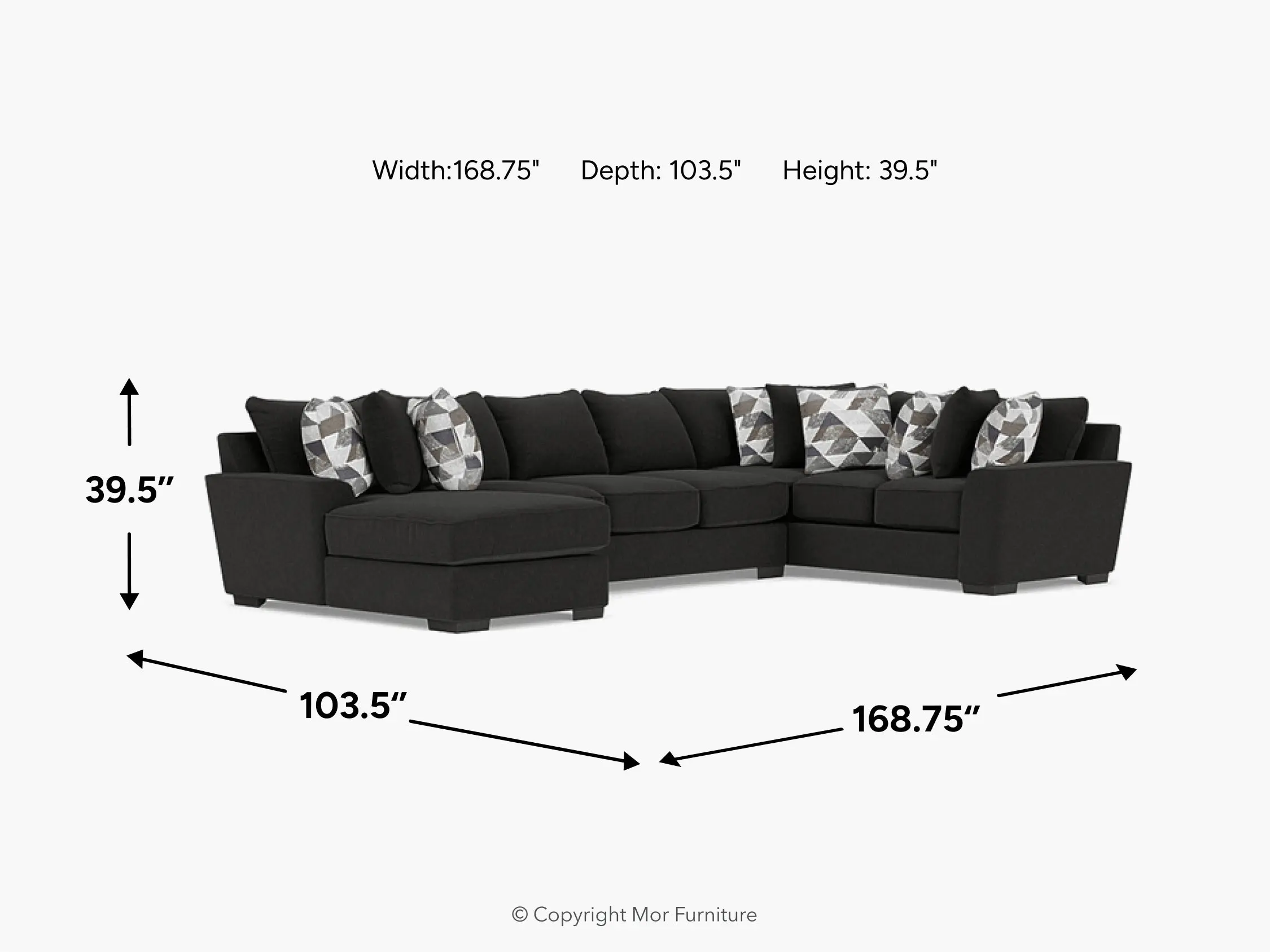 Oracle Tux Sofa Chaise Sectional Custom - Image 4
