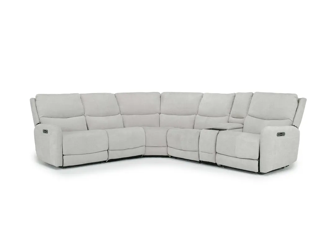 Palencia 6 Piece 3 Power Sectional With 3 Power Armless Recliner - Image 21