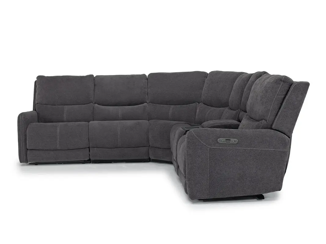 Palencia 6 Piece 3 Power Sectional With 3 Power Armless Recliner - Image 29