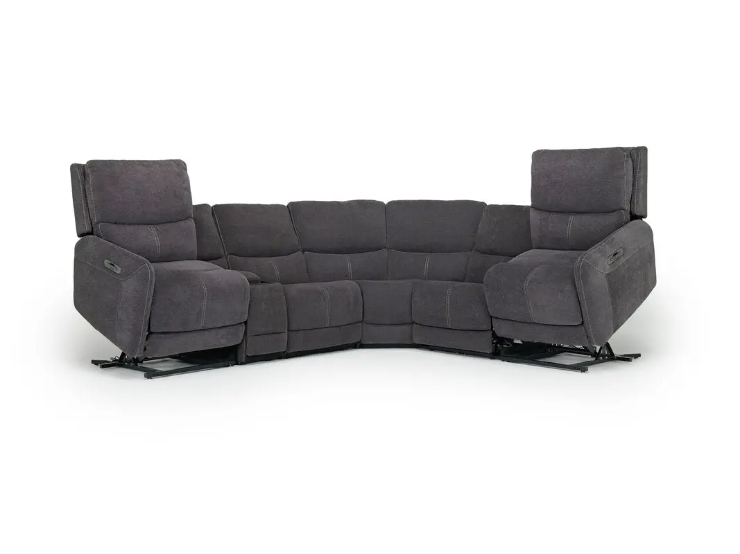 Palencia 6 Piece 3 Power Sectional With 3 Power Armless Recliner - Image 30