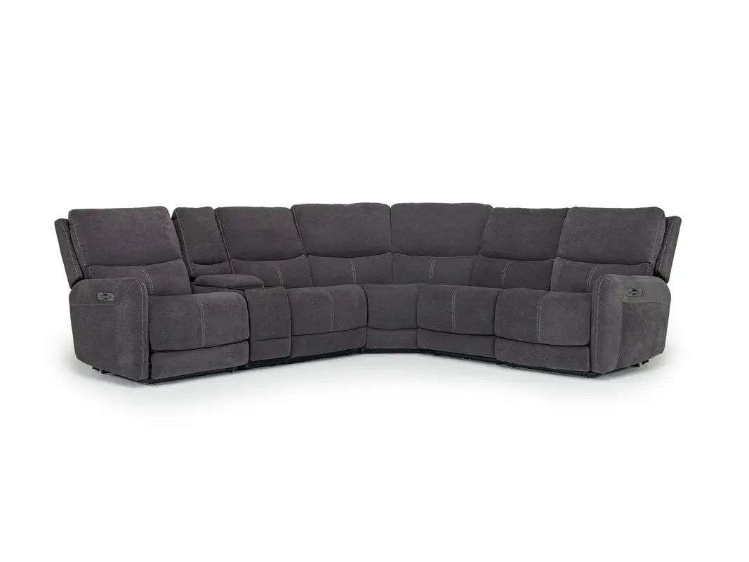 Palencia 6 Piece 3 Power Sectional With 3 Power Armless Recliner - Image 6