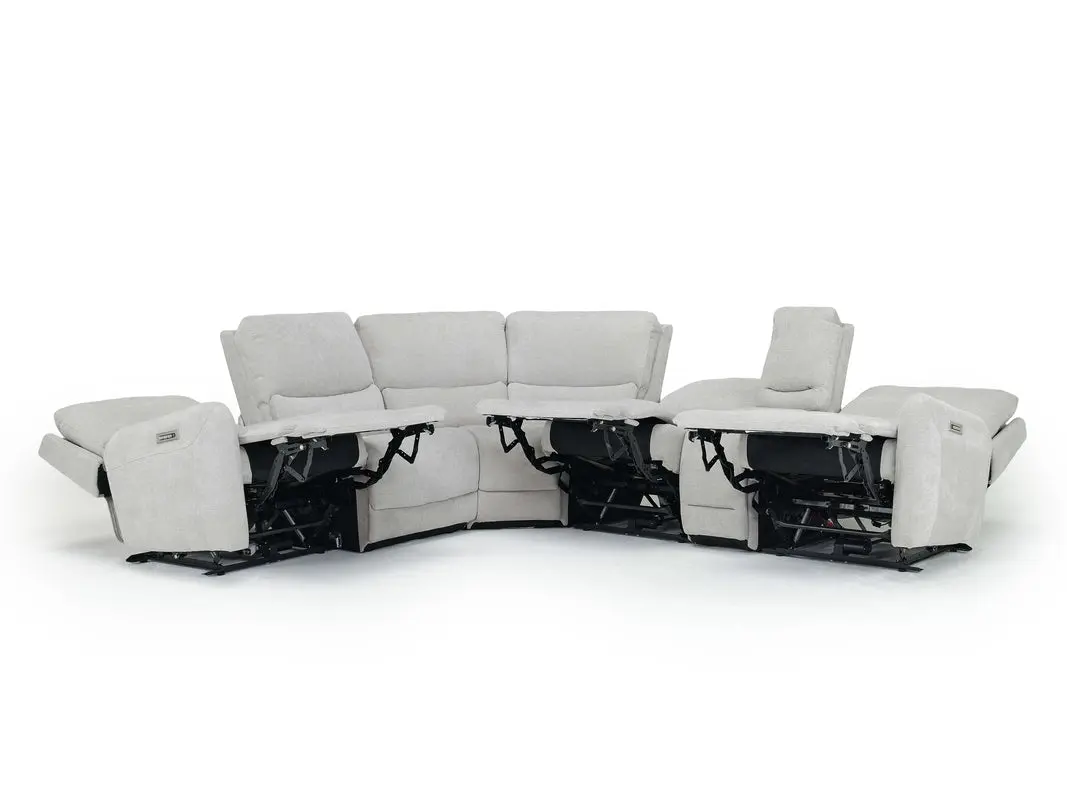 Palencia 6 Piece 3 Power Sectional With 3 Power Armless Recliner - Image 7