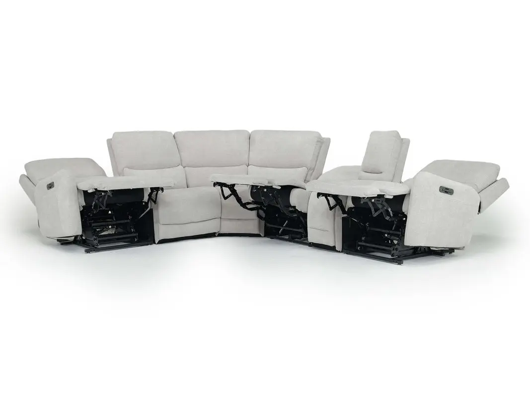 Palencia 6 Piece 3 Power Sectional With 3 Power Armless Recliner - Image 9
