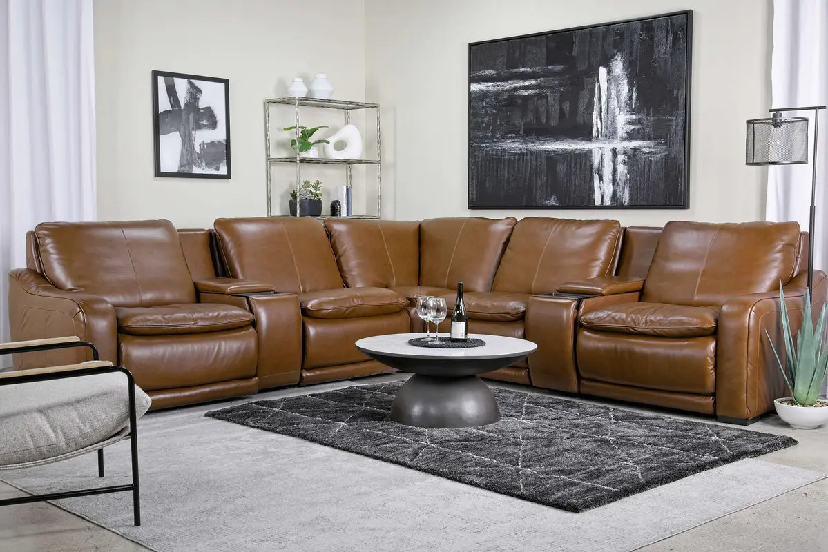 Paradise Ls 7 Piece Reclining Sectional With Armless Recliner - Image 10
