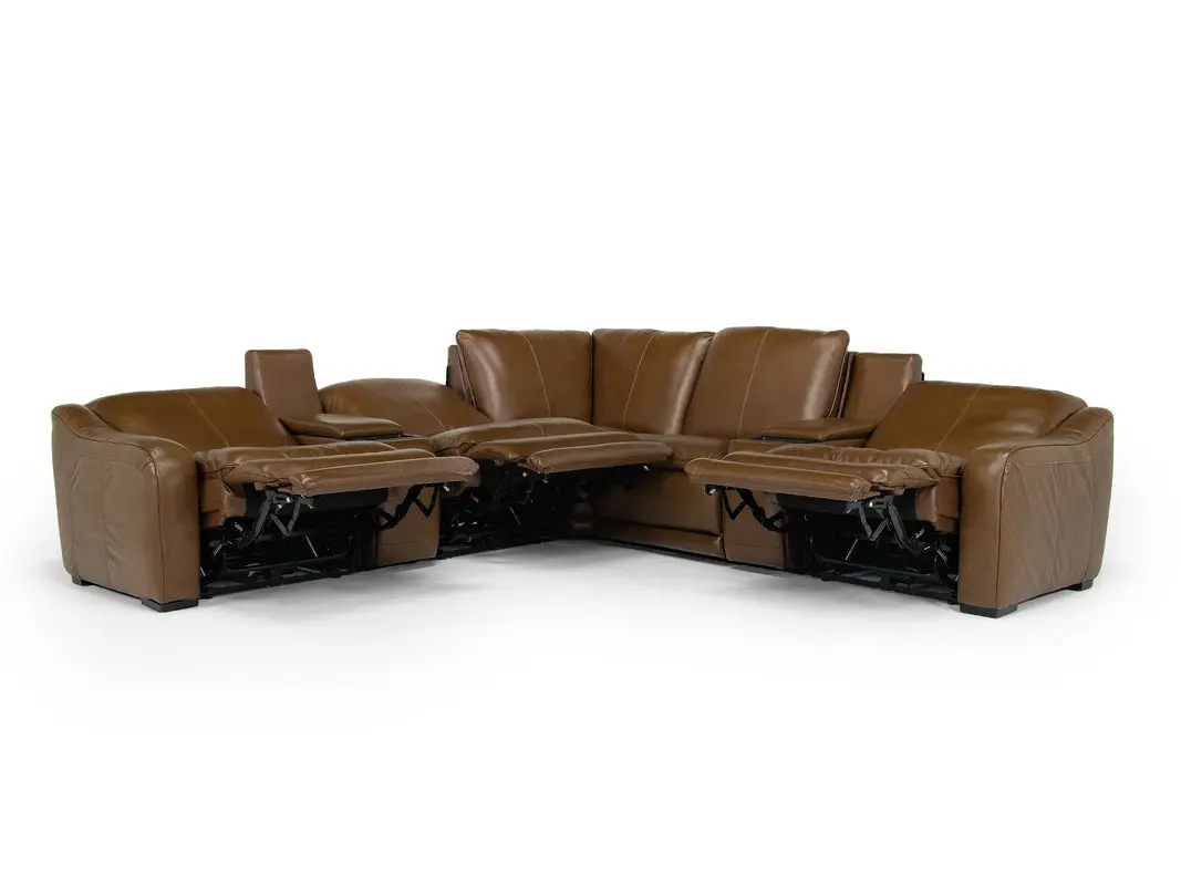 Paradise Ls 7 Piece Reclining Sectional With Armless Recliner - Image 2