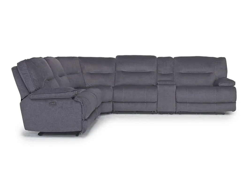 Retreat 6 Piece Power Sectional With Power Armless Recliner - Image 6
