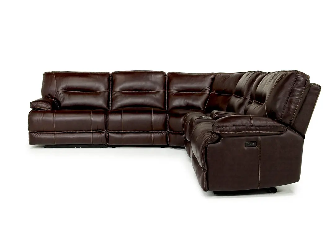 Retreat 6 Piece Power Sectional With Power Armless Recliner - Image 8