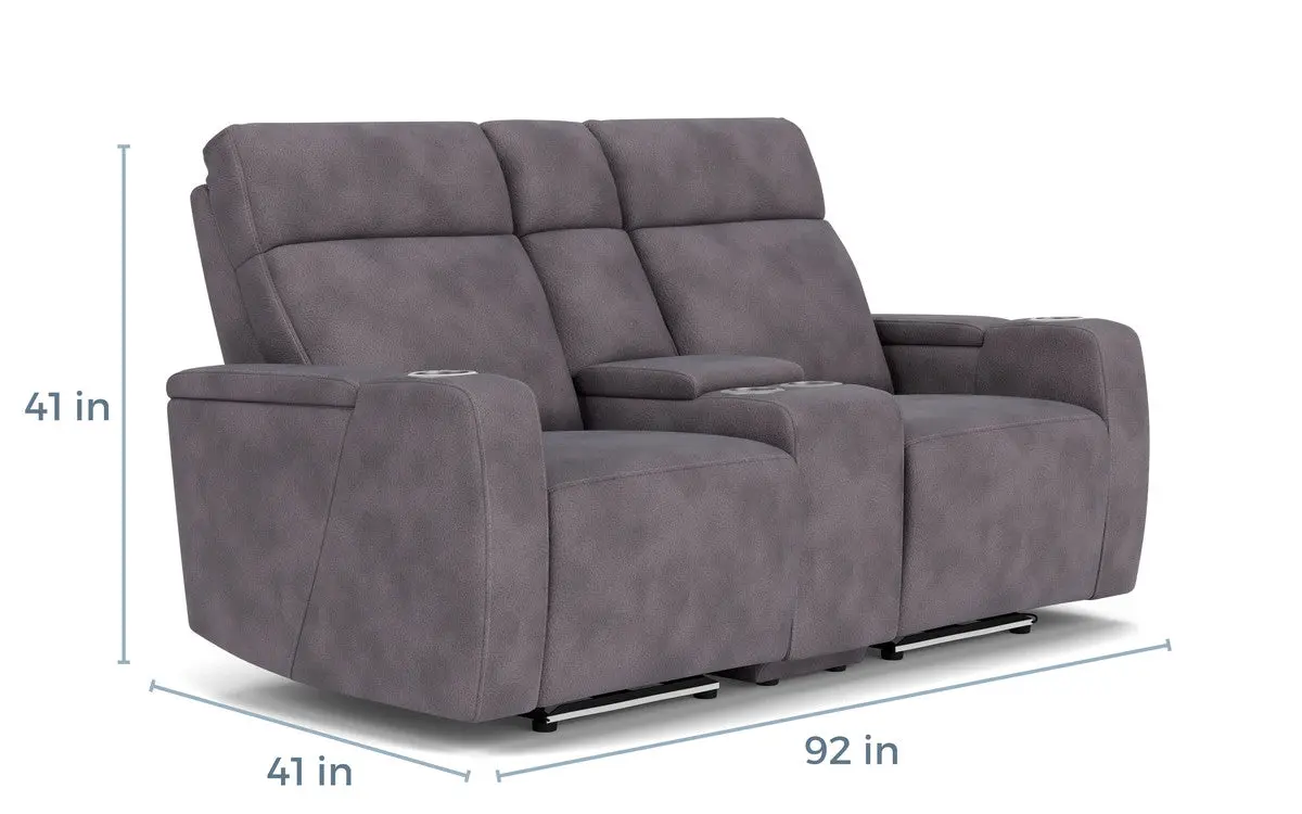 Rhys 2 Power Console Loveseat - Image 5