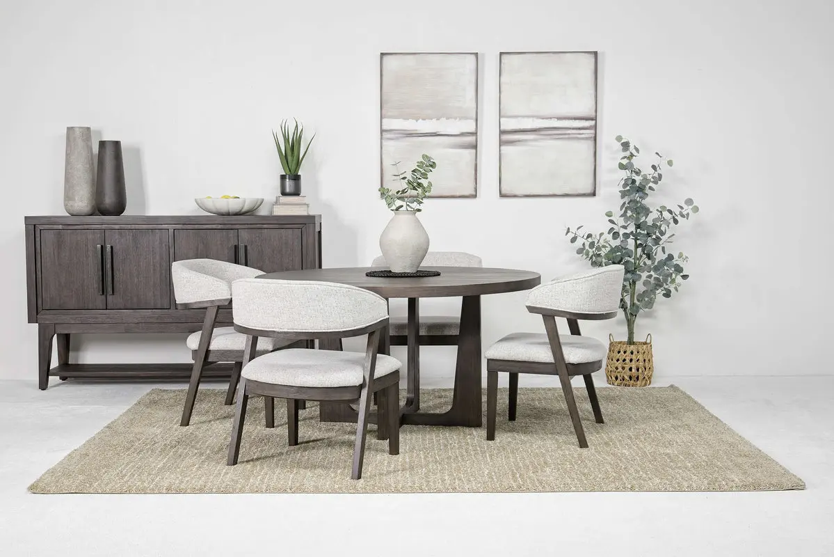 Riley Round Dining Table & 4 Chairs