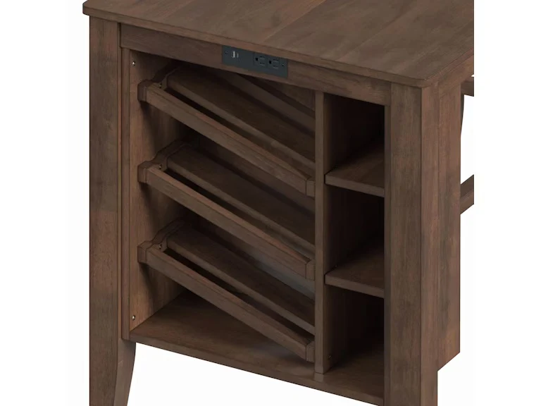 Santa Barbara Kitchen Island With 2 Stools - Image 6