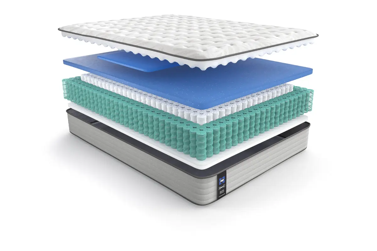 Sealy 12 Inch Summer Rose Medium Mattress - Image 12