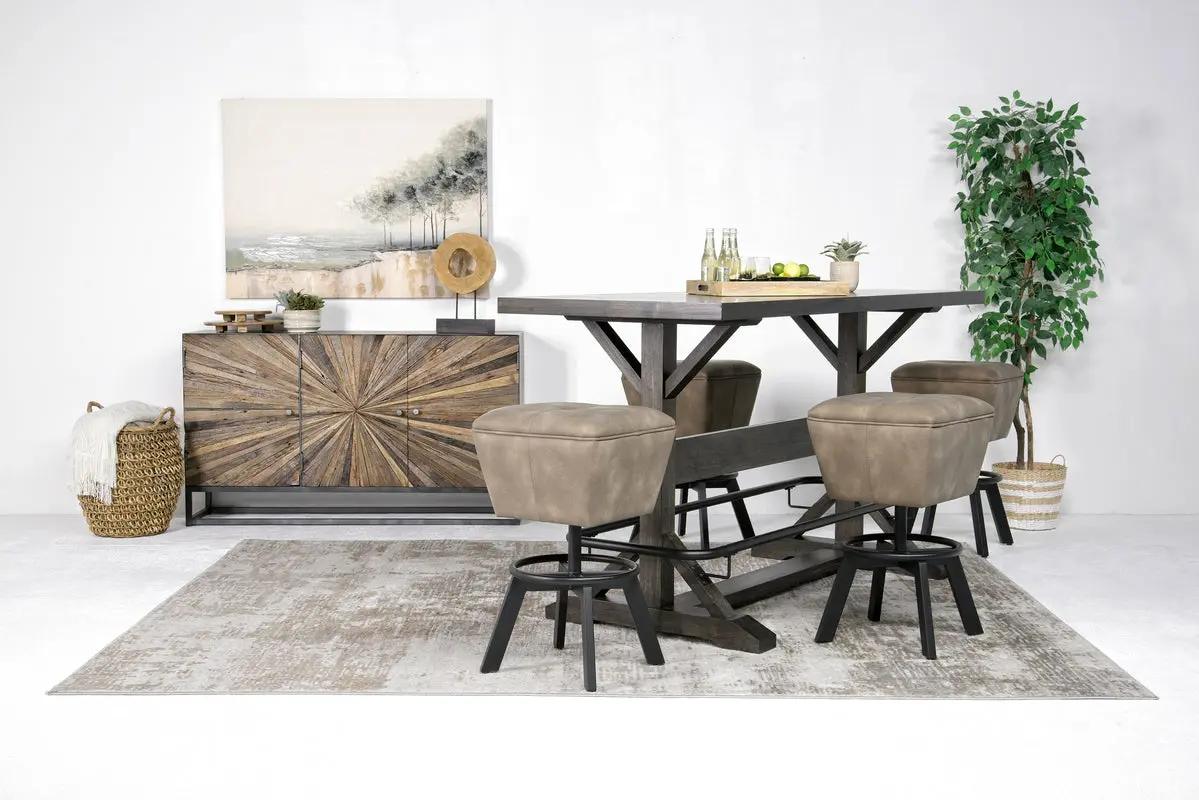 Sequoia Bar Height Dining Table & 4 Stools