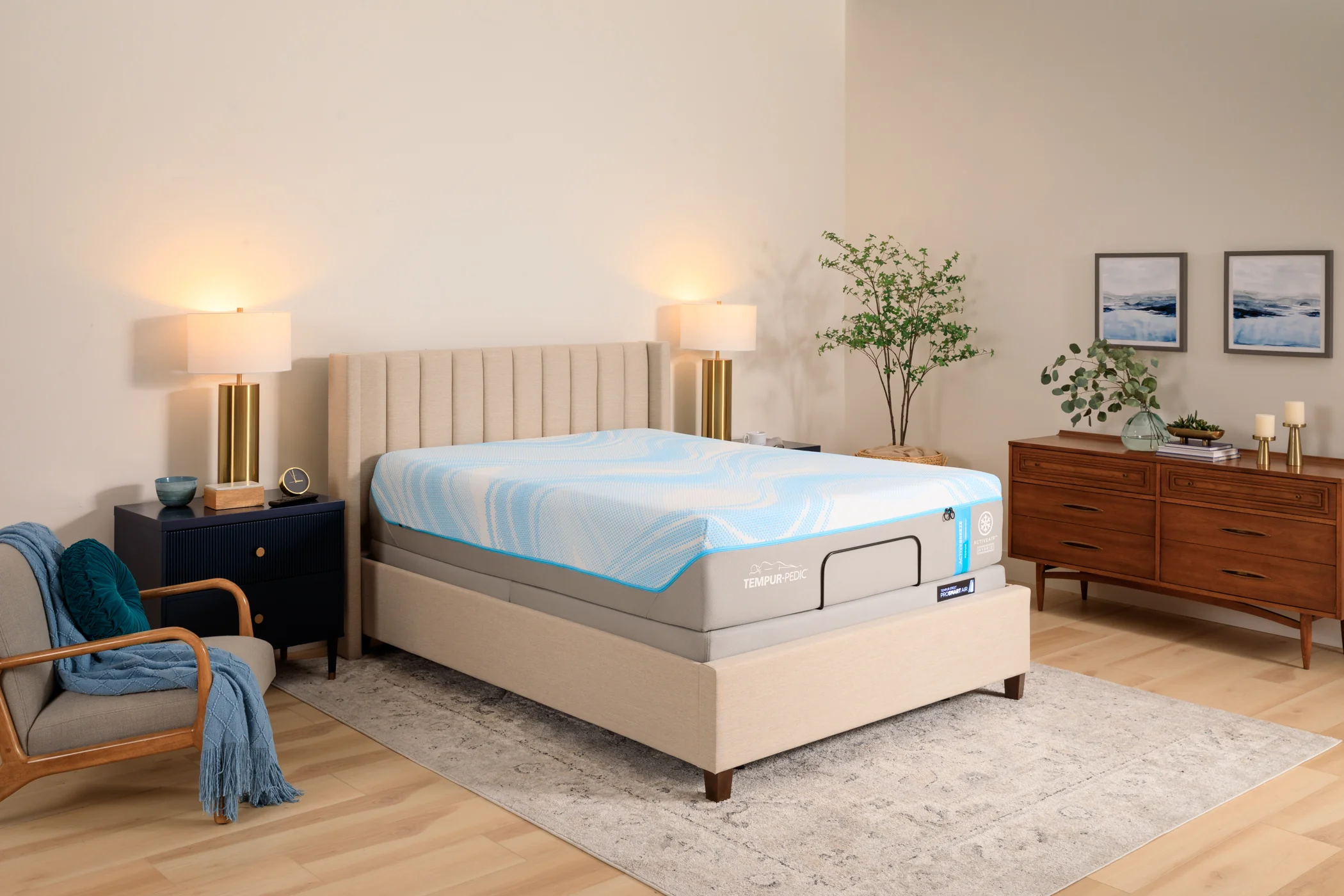 Tempur Pedic Active Breeze Ii Medium Hybrid Mattress & Adjustable Foundation Package - Image 29