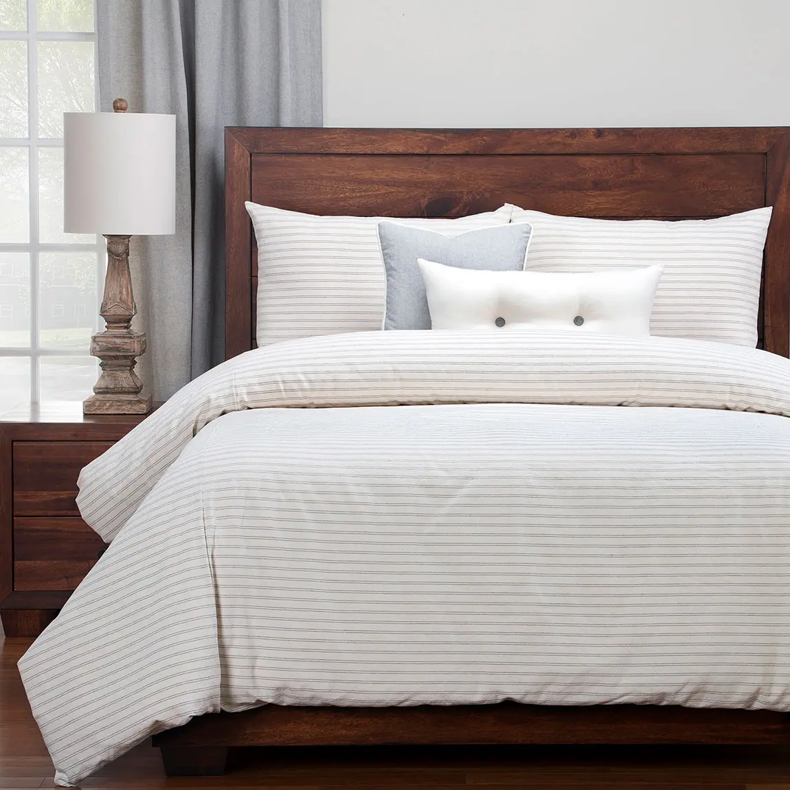 Ticking Stripe Comforter Set - Image 3