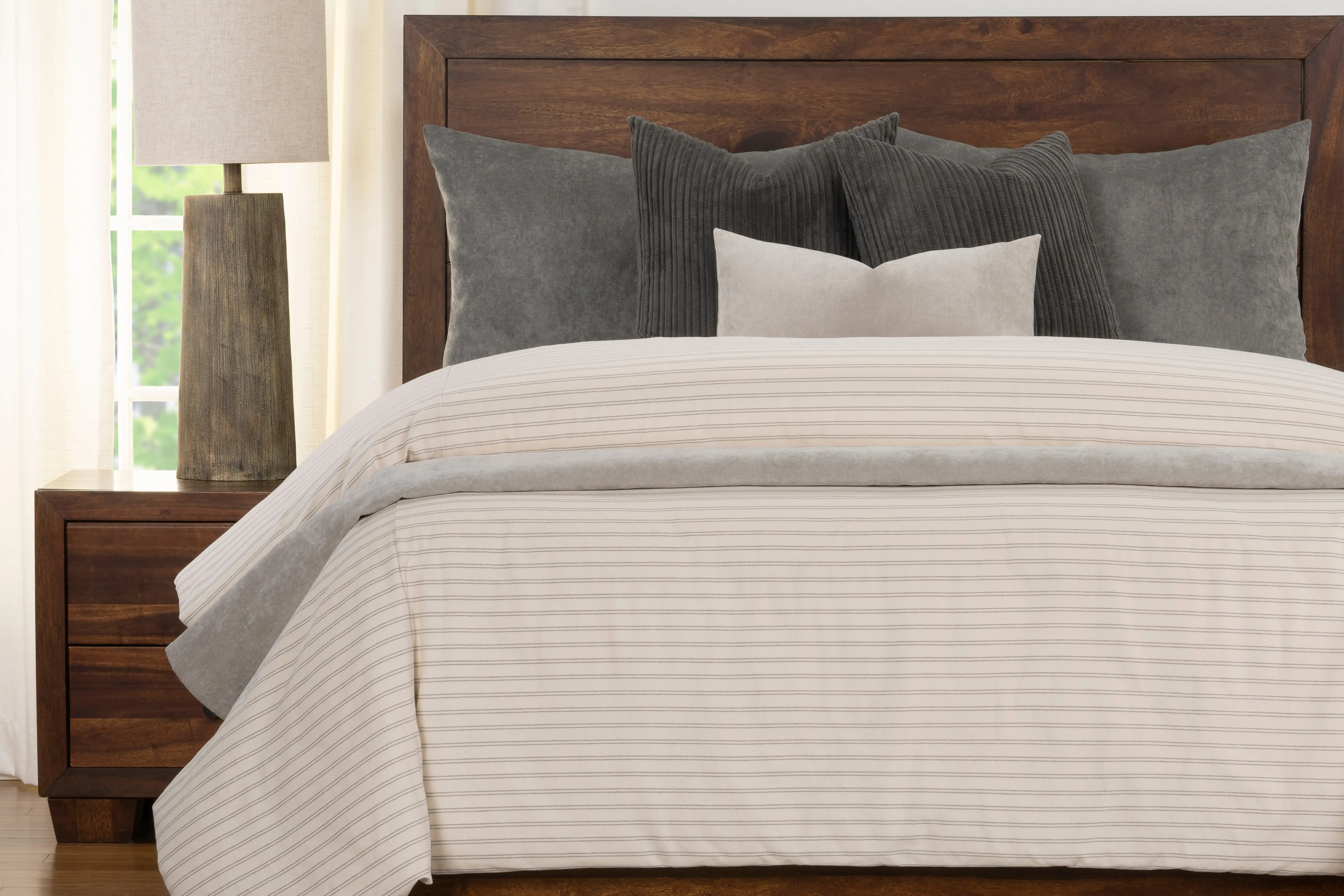 Ticking Stripe Comforter Set - Image 6