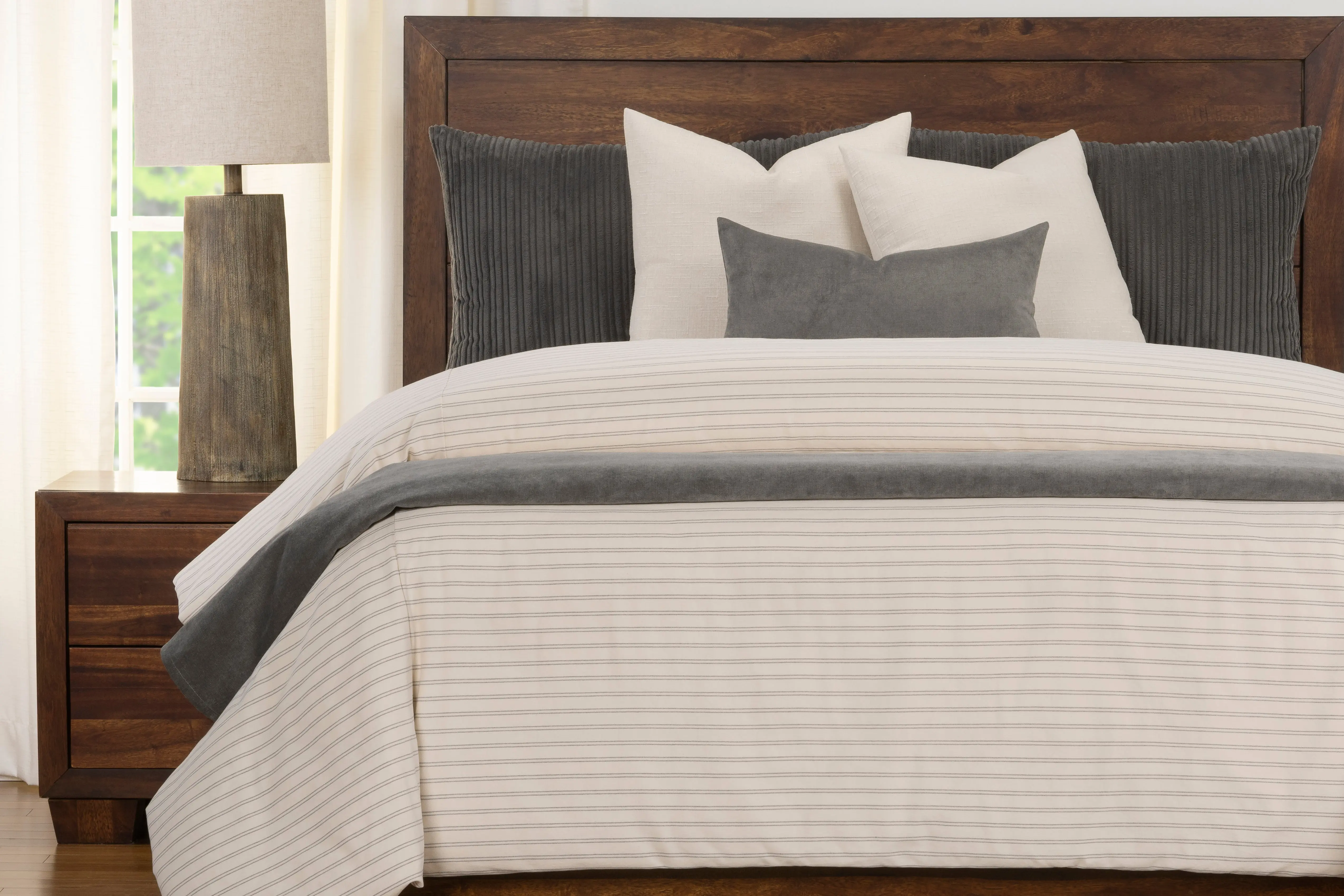 Ticking Stripe Comforter Set - Image 7