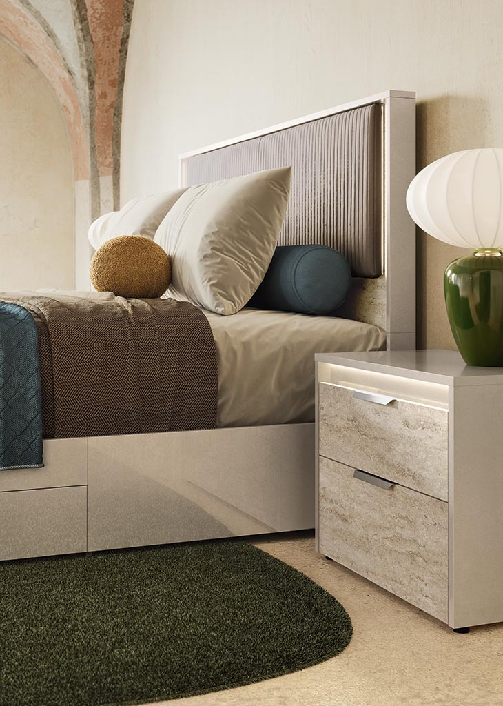 Tullia Upholstered Panel Bed With Storage - Image 5