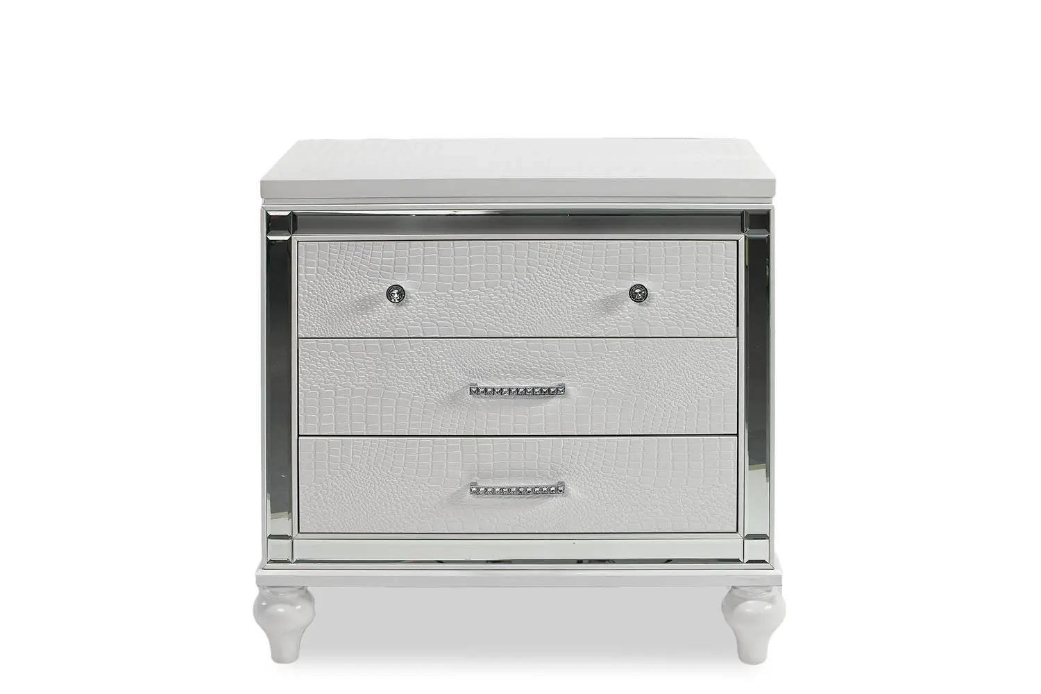 Valentino Panel Bed & Dresser & Mirror & Nightstand - Image 26