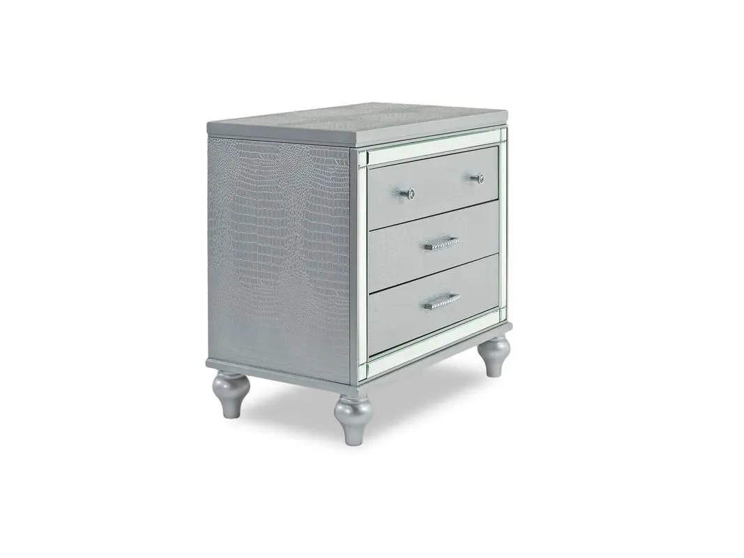 Valentino Panel Bed & Dresser & Mirror & Nightstand - Image 28