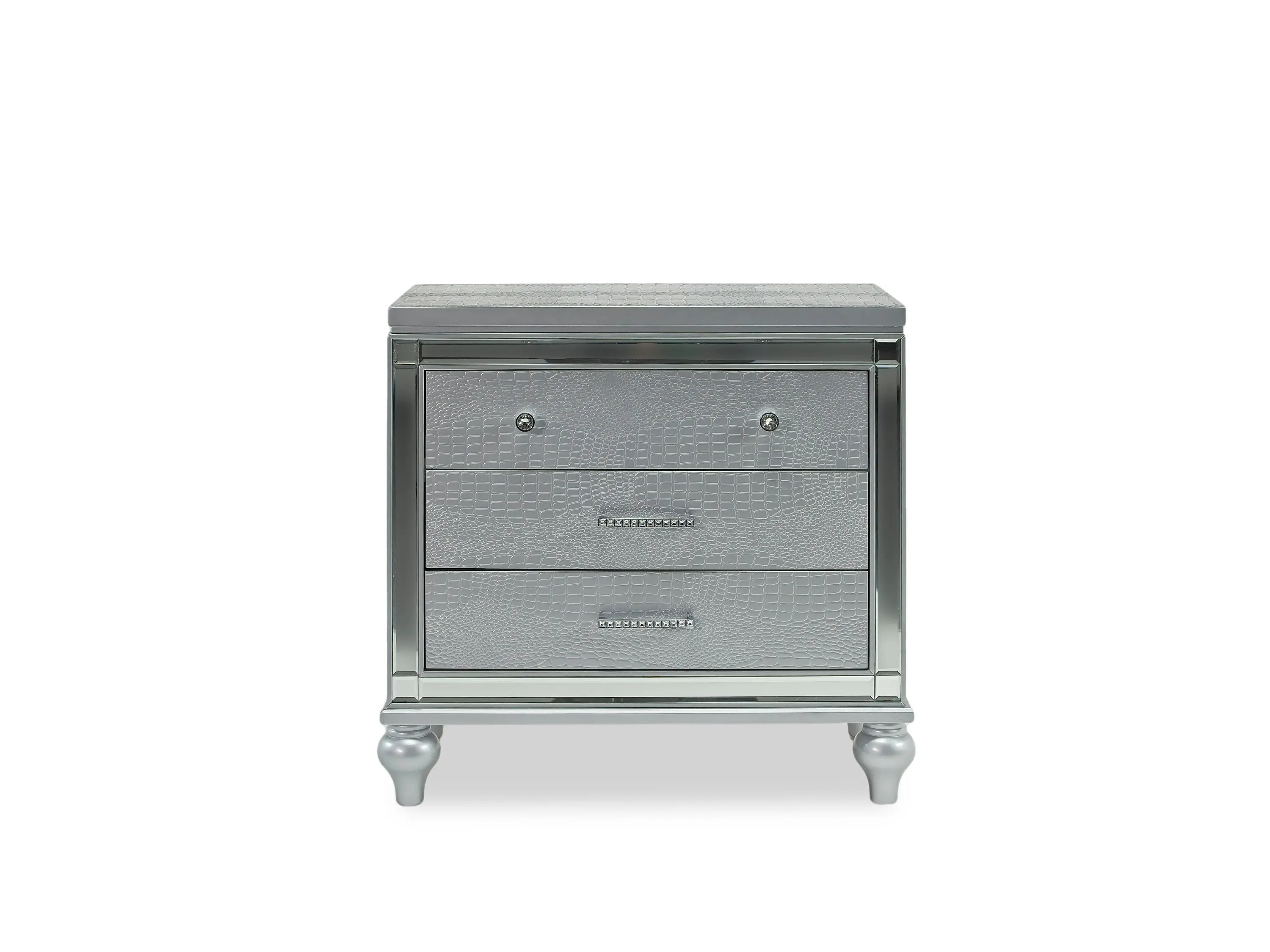 Valentino Panel Bed & Dresser & Mirror & Nightstand - Image 29