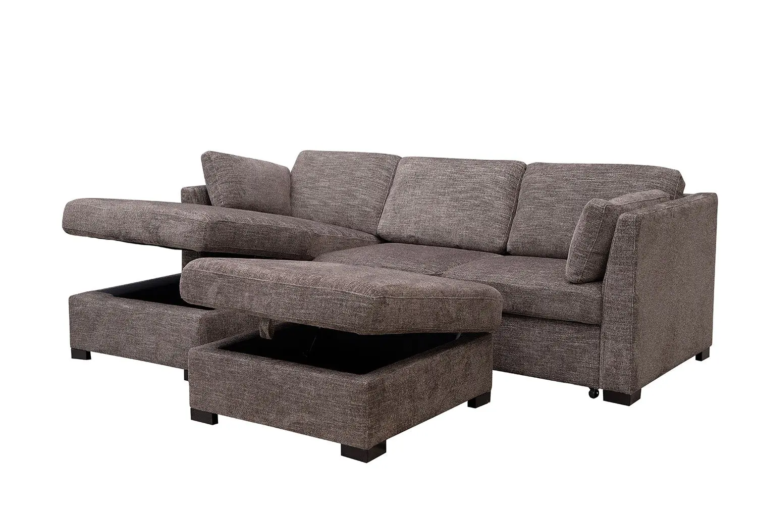 Vivian Full Pullout Sofa Chaise - Image 13