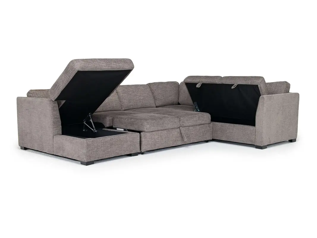 Vivian Full Pullout Tux Chaise Sectional - Image 10