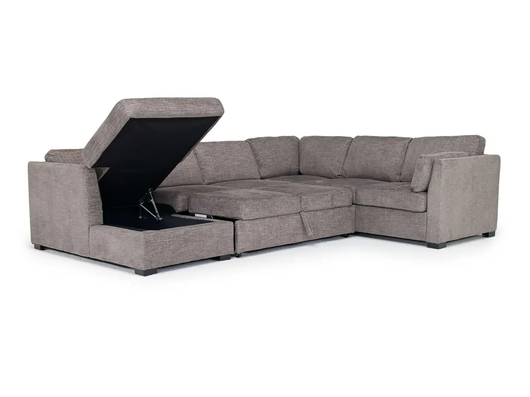 Vivian Full Pullout Tux Chaise Sectional - Image 8