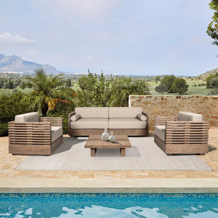 Vivid Outdoor 4 Piece Patio Set