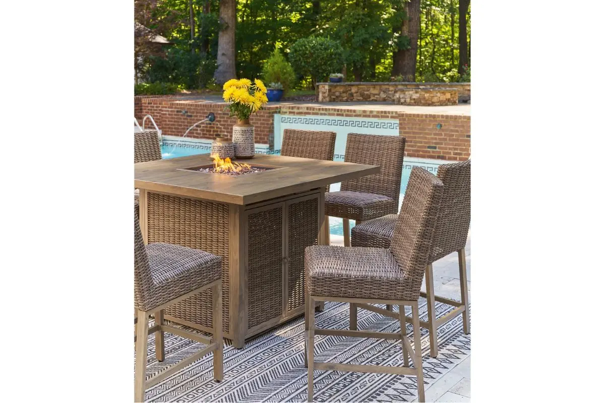Walton Bridge Outdoor Bar Table - Image 8