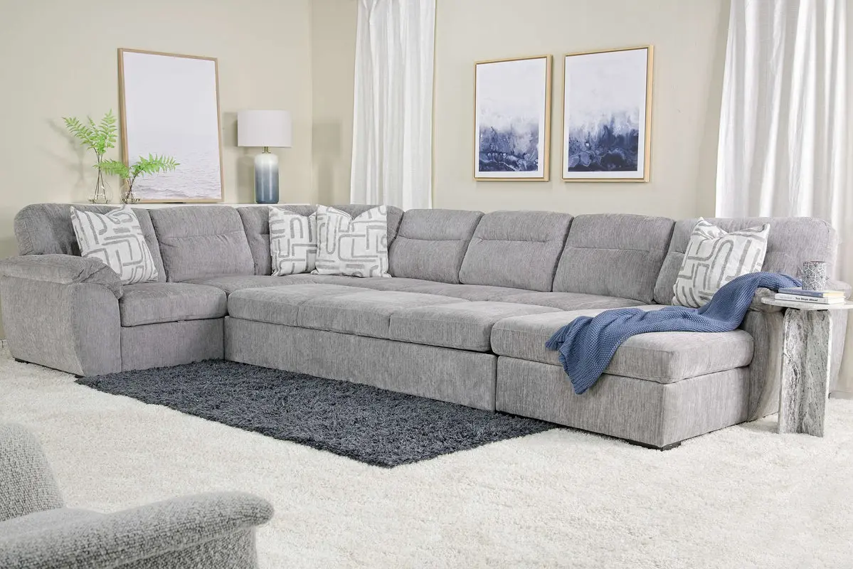 Wanda Full Pullout Dual Chaise Sectional - Image 6