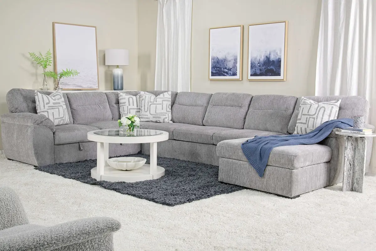 Wanda Full Pullout Dual Chaise Sectional - Image 8