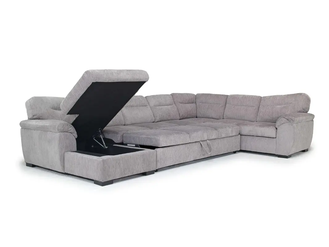 Wanda Queen Pullout Tux Chaise Sectional - Image 5