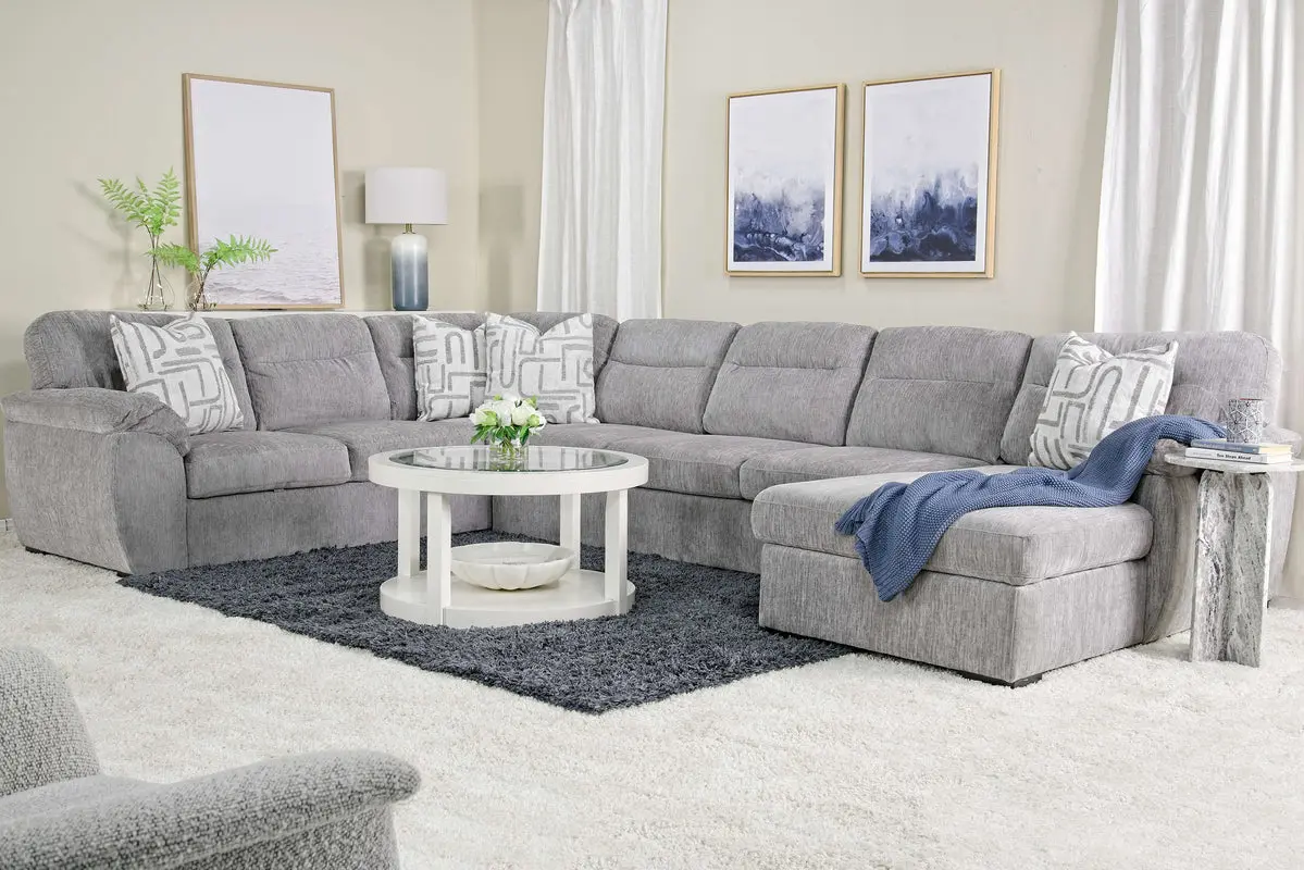 Wanda Queen Pullout Tux Chaise Sectional - Image 8