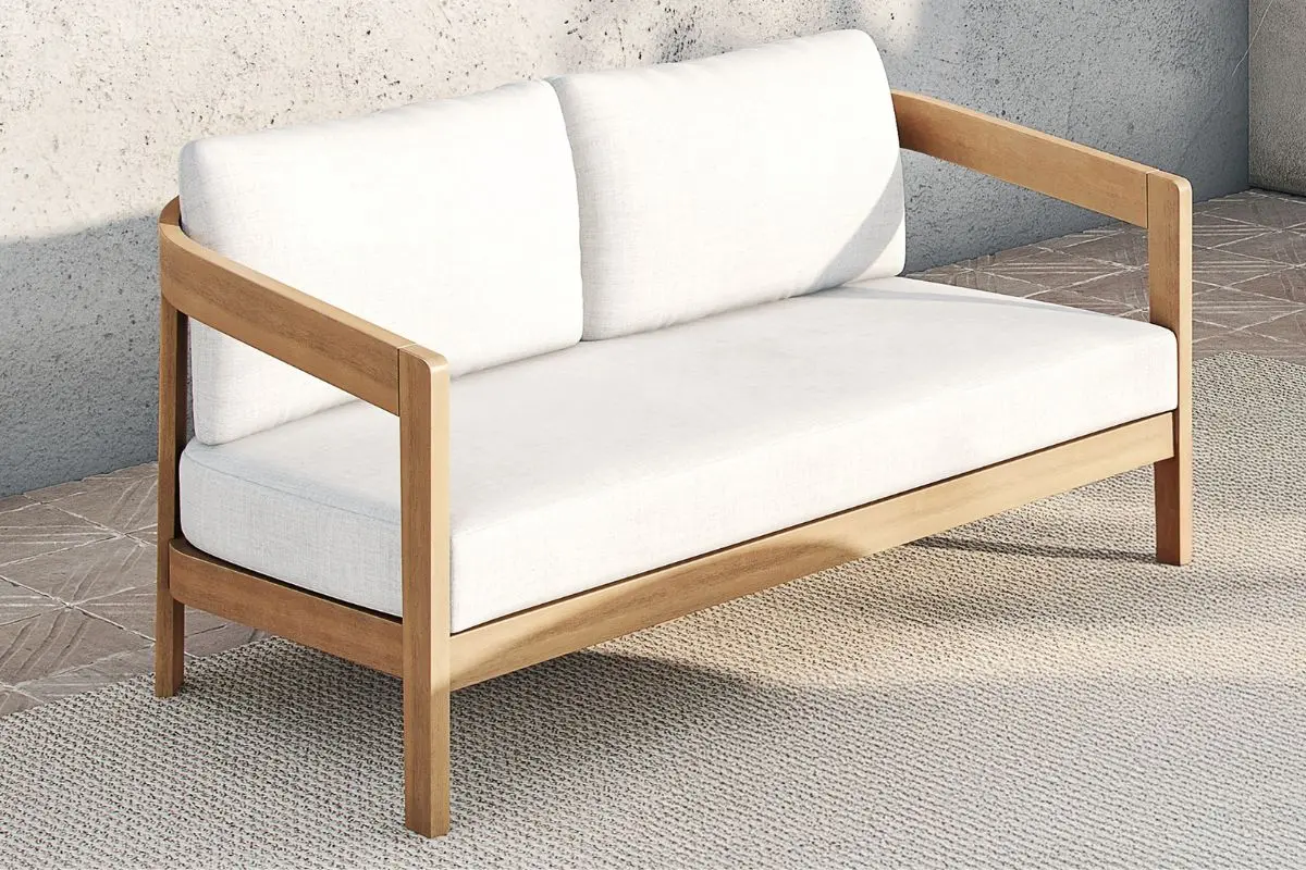 Wesley Outdoor Loveseat - Image 7