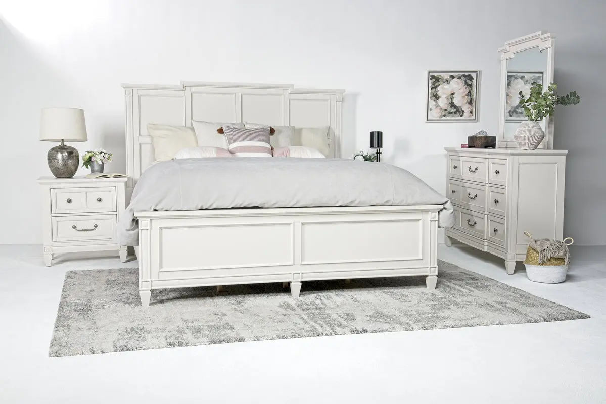 Willowbrook Panel Bed & Dresser & Mirror & Nightstand