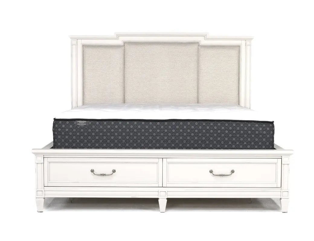 Willowbrook Upholstered Panel Bed & Dresser & Mirror - Image 16