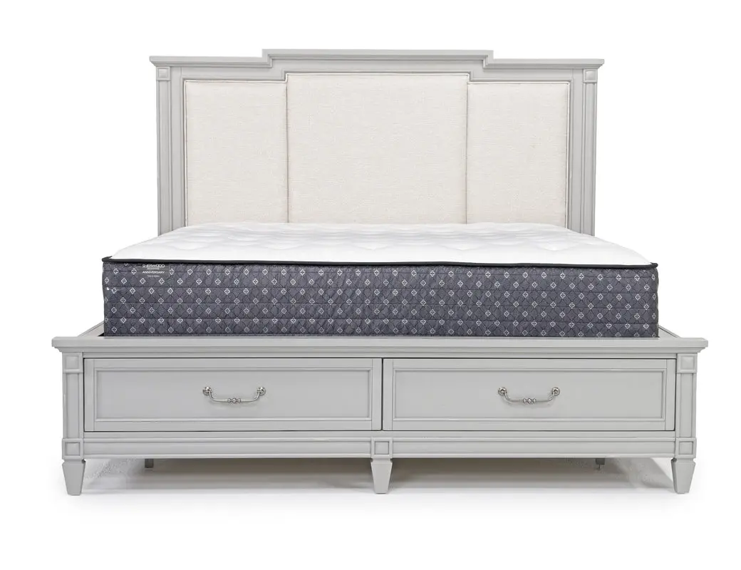 Willowbrook Upholstered Panel Bed & Dresser & Mirror - Image 23