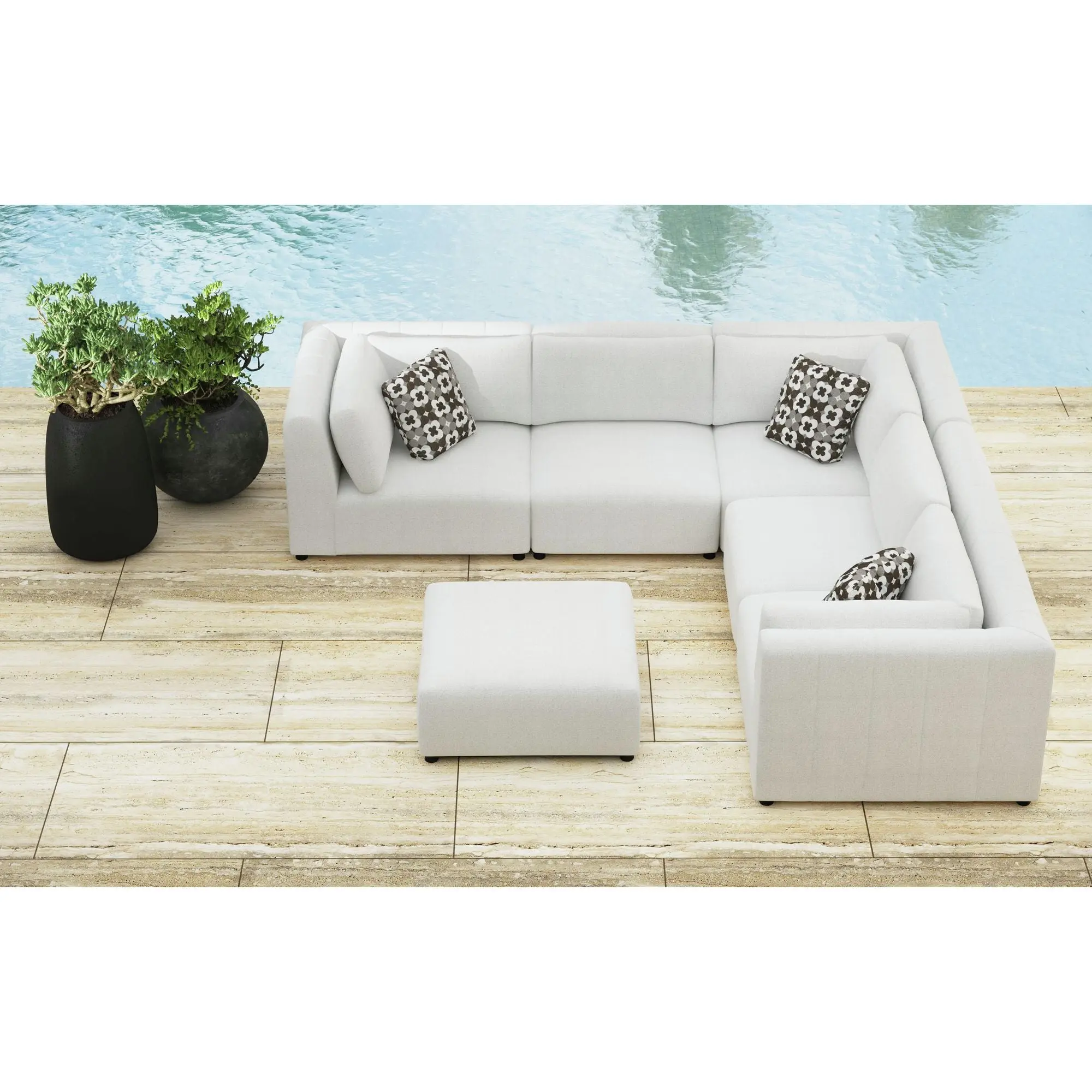 Zandara Outdoor Armless Chair - Image 7